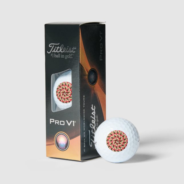 Kreislaufpferde und Frangipani, Golfball (Verpackung)