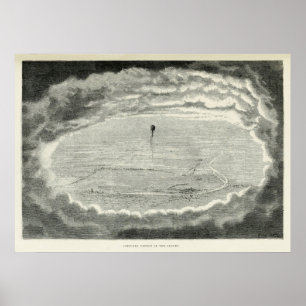 Kreislaufwirkung der Wolken.(1871) Poster