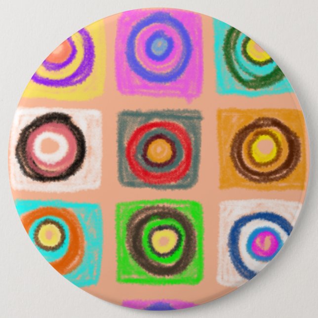 Kreismuster Button (Vorderseite)