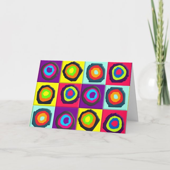 Kreismuster Dankeskarte (Vorderseite)