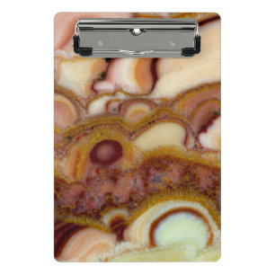 Kreismuster des Onyx-Steins Mini Klemmbrett