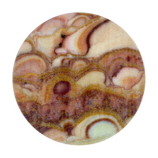Kreismuster des Onyx-Steins Schneidebrett (Vorderseite)