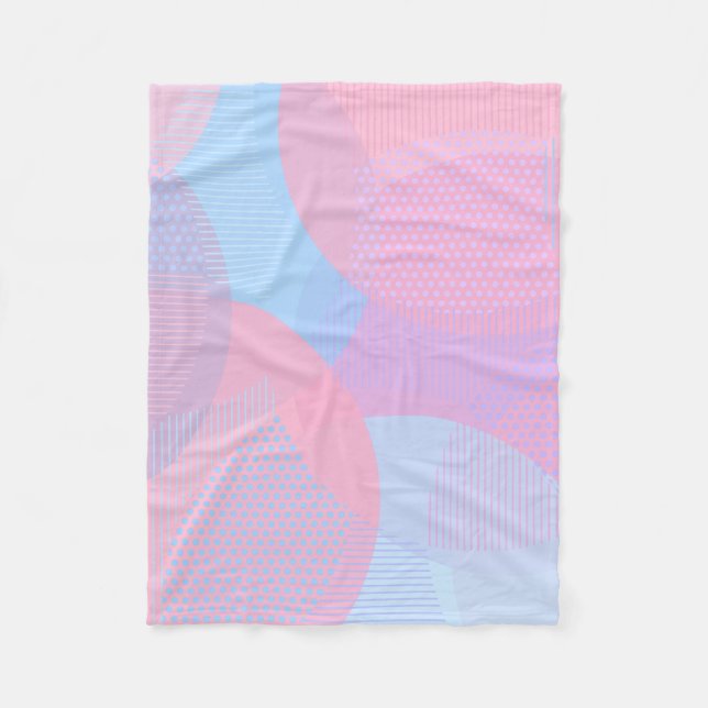 Kreismuster Fleecedecke (Vorderseite)