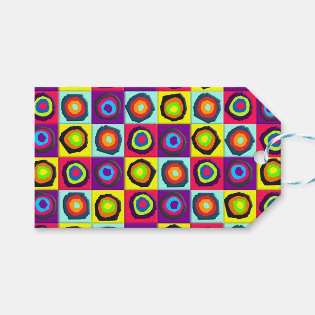 Kreismuster Geschenkanhänger (Vorderseite (Horizontal))