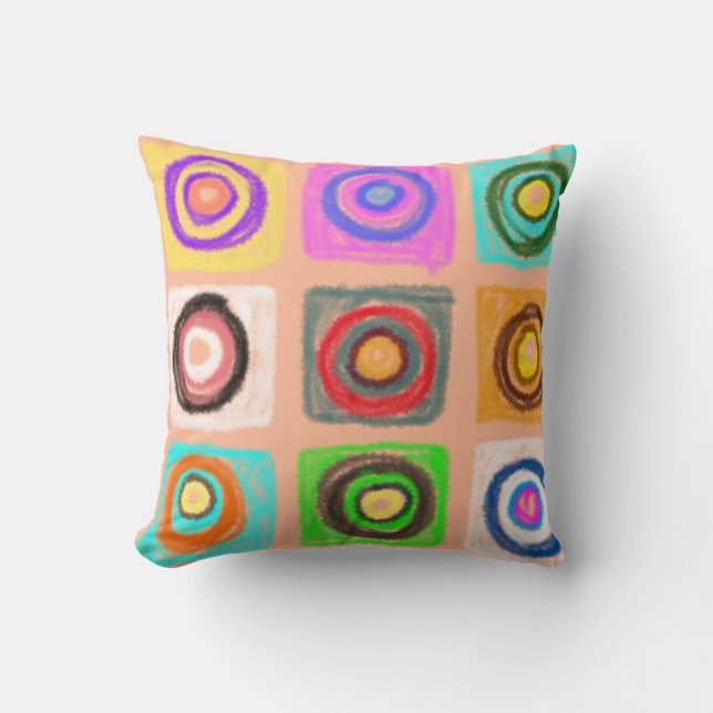 Kreismuster Kissen (Vorderseite)