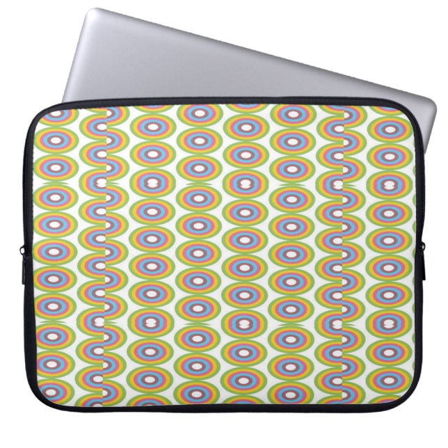 Kreismuster Laptopschutzhülle (Vorderseite)