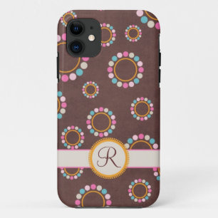 Kreismuster mit Tupfen Monogramm Case-Mate iPhone Hülle