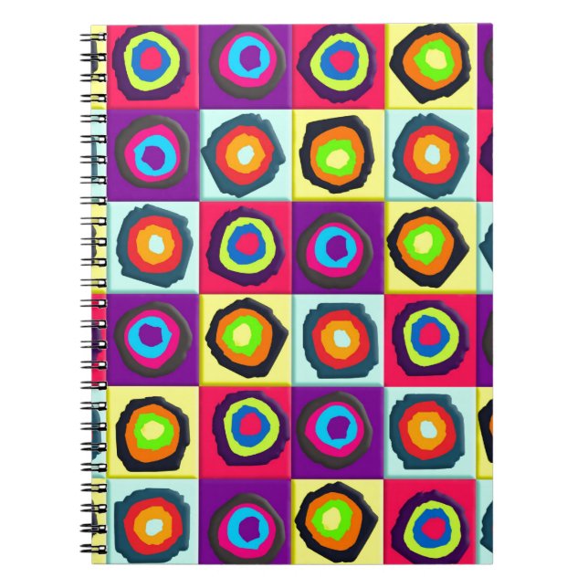 Kreismuster Notizblock (Vorderseite)