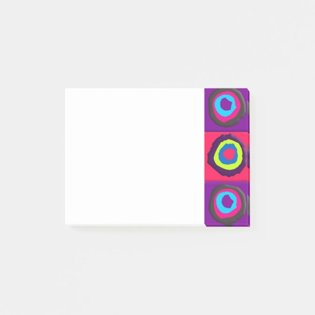 Kreismuster Post-it Klebezettel (Vorderseite)