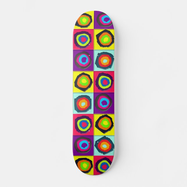 Kreismuster Skateboard (Vorderseite)
