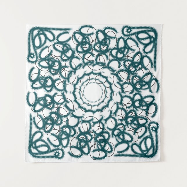 Kreismuster Wandteppich (Vorderseite)