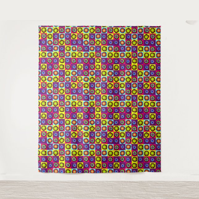 Kreismuster Wandteppich (Vorderseite)