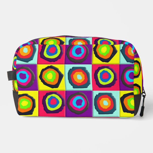 Kreismuster Waschbeutel (Vorderseite)