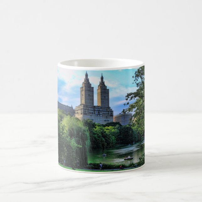 Kreissägen auf dem Central Park See, San Remo Kaffeetasse (Mittel)