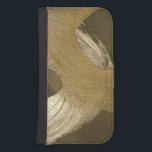 KreisSandsturm in TAN und in dunklem Brown Samsung S4 Geldbeutel Hülle<br><div class="desc">Es gibt viel Bewegung,  die in dieser Malerei von Megan Meagher angezeigt wird. Der Wirbel der Farbe sieht wie die Kreissandstorms aus,  welche die Leinwand überqueren. Setzen Sie dieses auf Ihre Wand heute!</div>