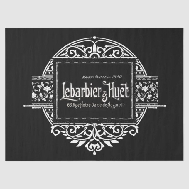 Kreissymbse-Decoupage für schwarze und weiße franz Seidenpapier (Vorderseite)