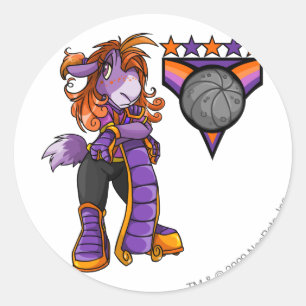 Kreludor Team Captain 1 Runder Aufkleber