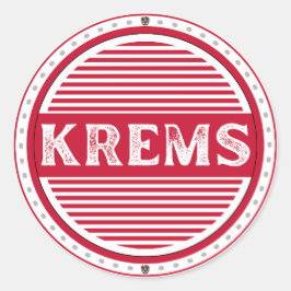 Krems City Pride Emblem – Österreichische Identitä Runder Aufkleber