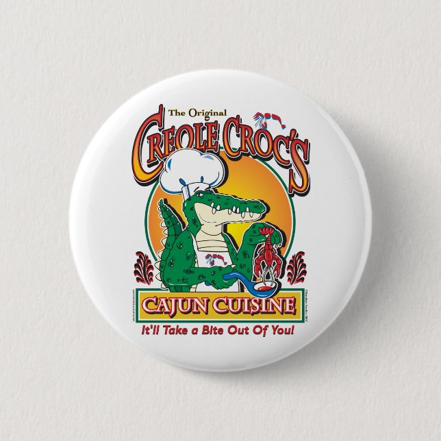 KREOLE-CROC BUTTON (Vorderseite)