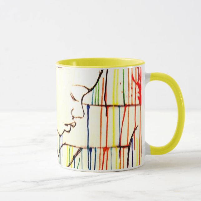 Kreolischer Regen - Weiß Tasse (Rechts)