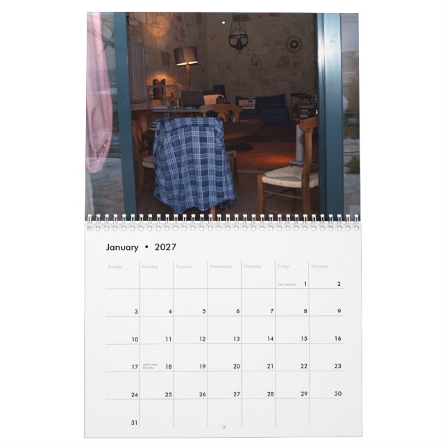 Kreta-Einsiedlerei Kalender (Jan 2027)