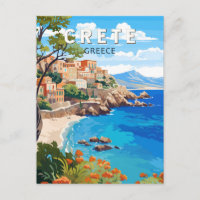 Kreta Griechenland Reisen Kunst Vintag