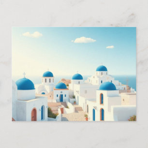 Kreta Griechenland Vintage Reise Kunst Postkarte