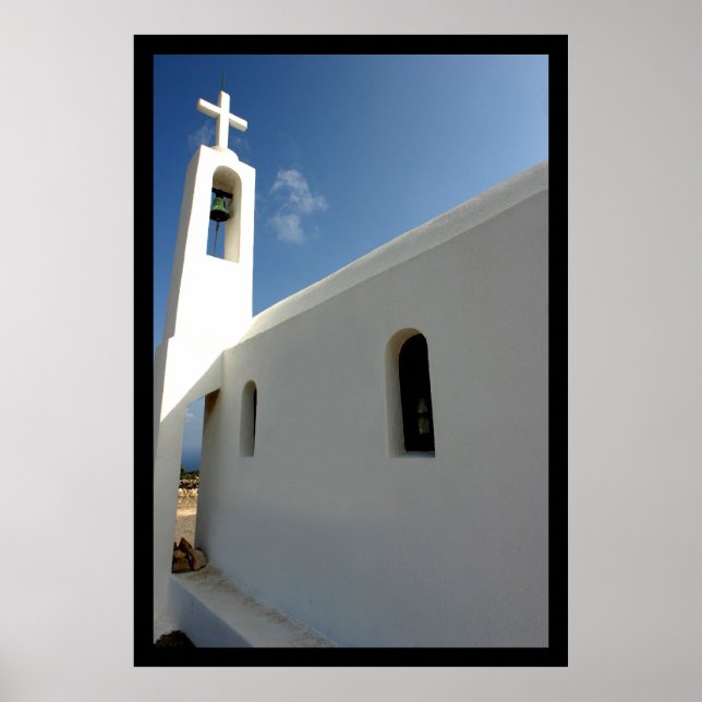 Kreta Kirche drucken Poster (Vorne)