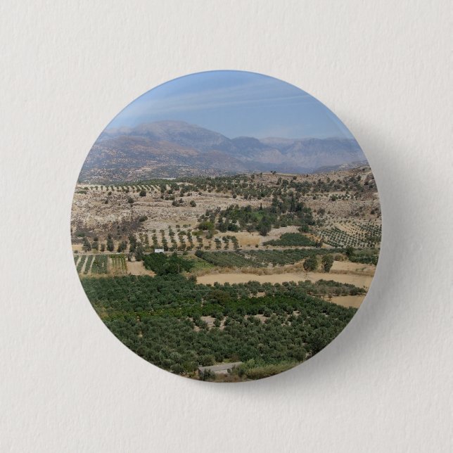 Kreta-Landschaftsknopf Button (Vorderseite)