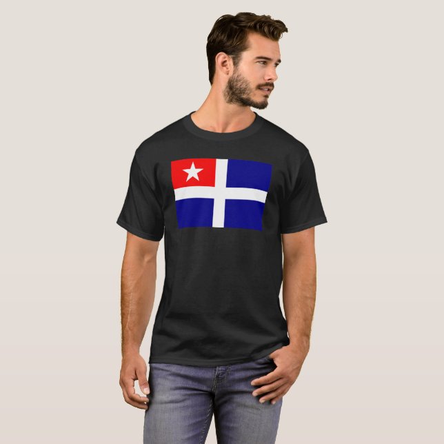 Kreta-Regionsflaggen-Griechenland-Symbol T-Shirt (Vorne ganz)