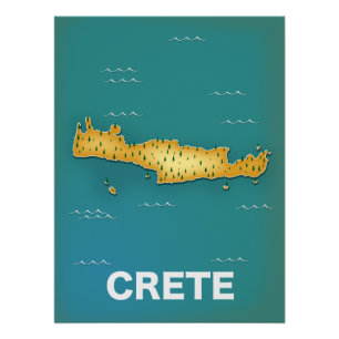 Kreta-Reisekartenplakat Poster