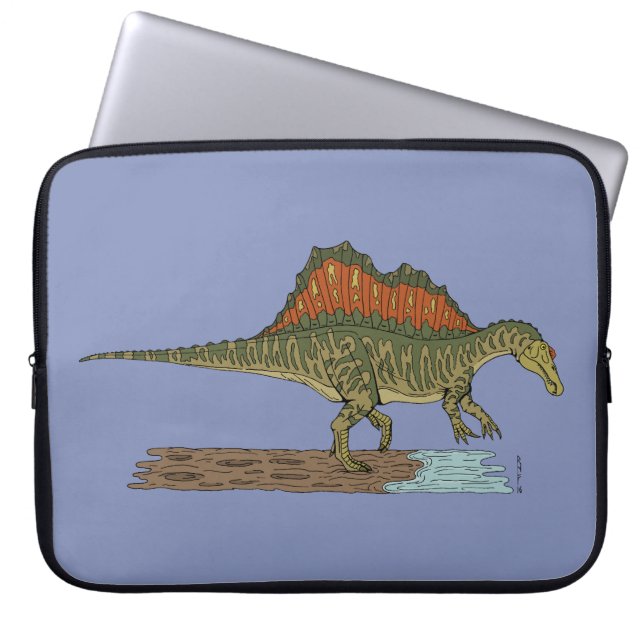 Kretakhaltiger Dinosaurier Spinosaurus Laptopschutzhülle (Vorderseite)