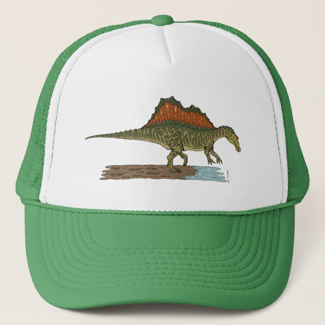 Kretakhaltiger Dinosaurier Spinosaurus Truckerkappe (Vorderseite)
