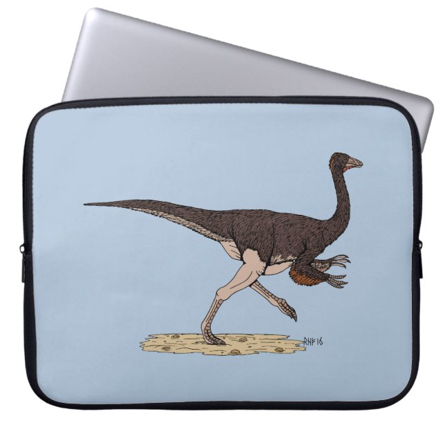 Kretakischer Dinosaurier Ornithomimus Laptopschutzhülle (Vorderseite)