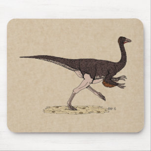 Kretakischer Dinosaurier Ornithomimus Mousepad