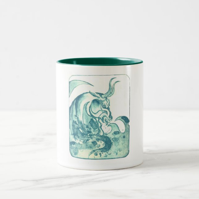 Kretische Reibung Zweifarbige Tasse (Mittel)
