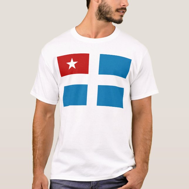 Kretische Staats-Flagge T-Shirt (Vorderseite)