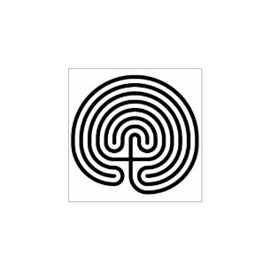 Kretischer Labyrinth-Stempel, Irrgarten-Stempel, G Gummistempel