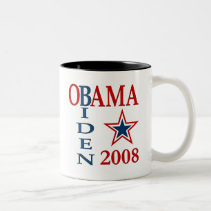 Kreuz 2008 Obama Biden Zweifarbige Tasse