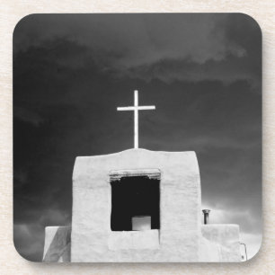 Kreuz auf ältester Kirche, San Miguel, Santa Fe, Untersetzer