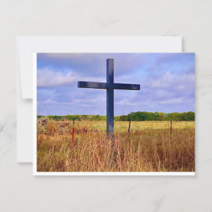 Kreuz auf dem Land Notizkarte Postkarte