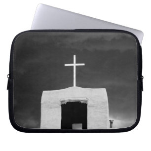 Kreuz auf der ältesten Kirche, San Miguel, Santa F Laptopschutzhülle