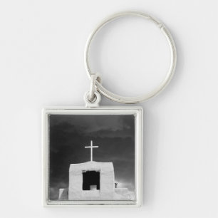 Kreuz auf der ältesten Kirche, San Miguel, Santa  Schlüsselanhänger