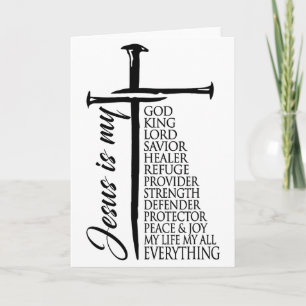 Kreuz Christlich Christus Jesus Ist Mein Gott Köni Karte