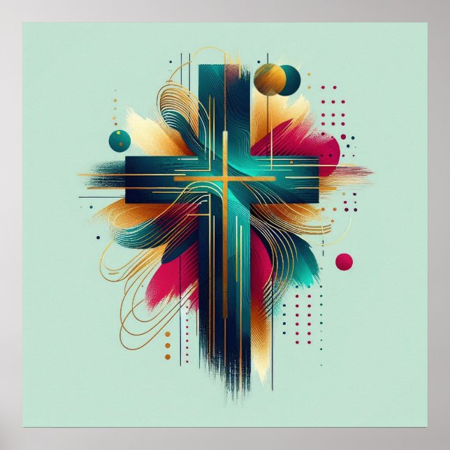 Kreuz Christliches Poster (Vorne)