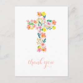 Kreuz Dankeschön Karte, religiöse Dankeschön Anmer Postkarte