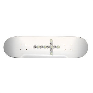 Kreuz des Silbers und der weißen Rosen Skateboard