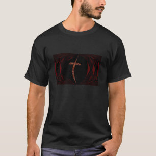 Kreuz Design Rot T-Shirt