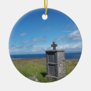 Kreuz durch das Meer Keramik Ornament