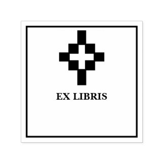 Kreuz-Exlibris Permastempel